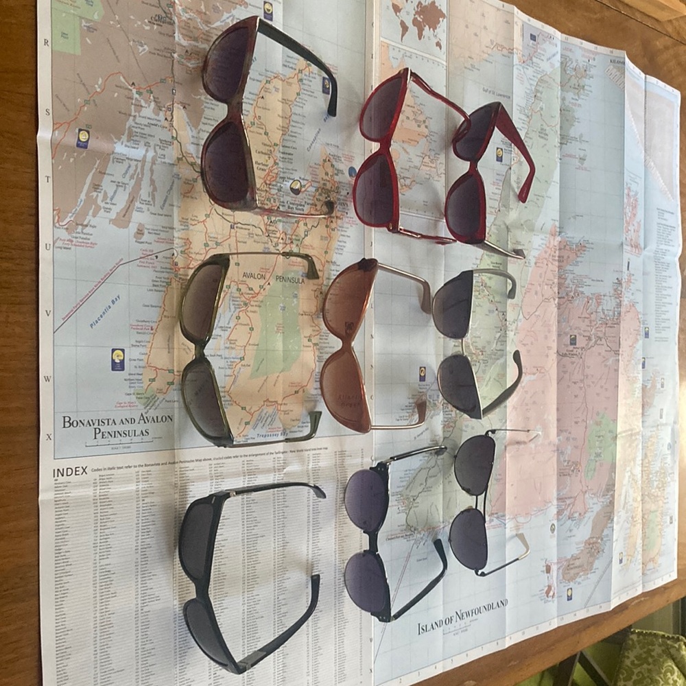 9 pairs of ladies sunglasses
